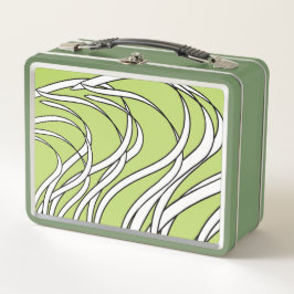 Underwater  Wave lime green Metall Brotdose