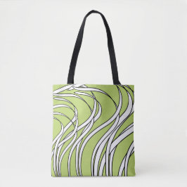 Underwater  Wave lime green Tasche