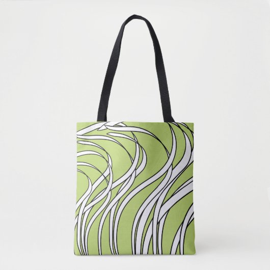 Underwater  Wave lime green Tasche (Vorderseite)