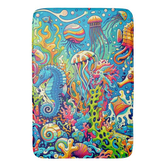 Underwater Wonderland Badematte (Vorderseite Vertikal)