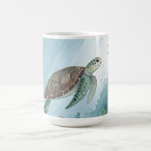 Underwater world with turtle kaffeetasse (Mittel)