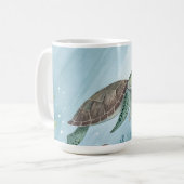 Underwater world with turtle kaffeetasse (Vorderseite Links)