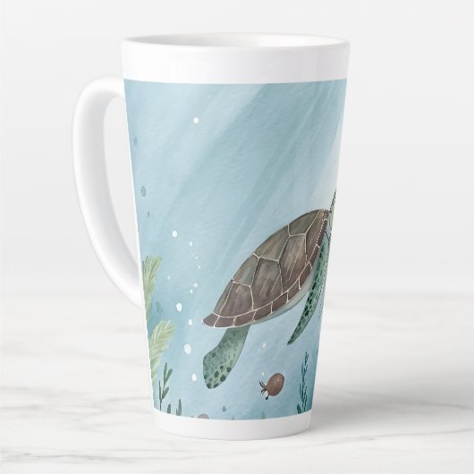 Underwater world with turtle milchtasse (Linke Ecke)