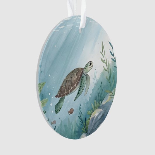 Underwater world with turtle ornament (Vorderseite)