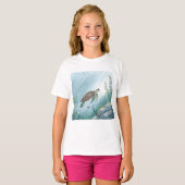 Underwater world with turtle T-Shirt (Vorne ganz)