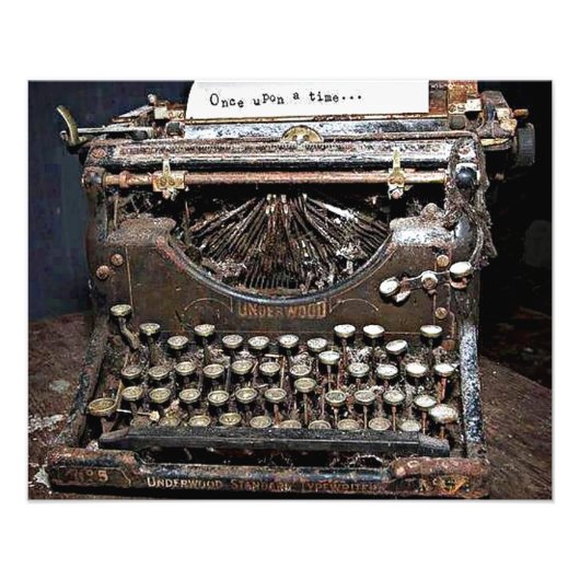 Underwood, alte Schreibmaschine Fotodruck (Vorne)