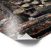 Underwood, alte Schreibmaschine Fotodruck (Ecke)