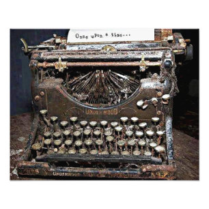 Underwood, alte zu schreibende Maschine Fotodruck