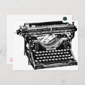 Underwood Schreibwriter Writer Postkarte (Vorne/Hinten)