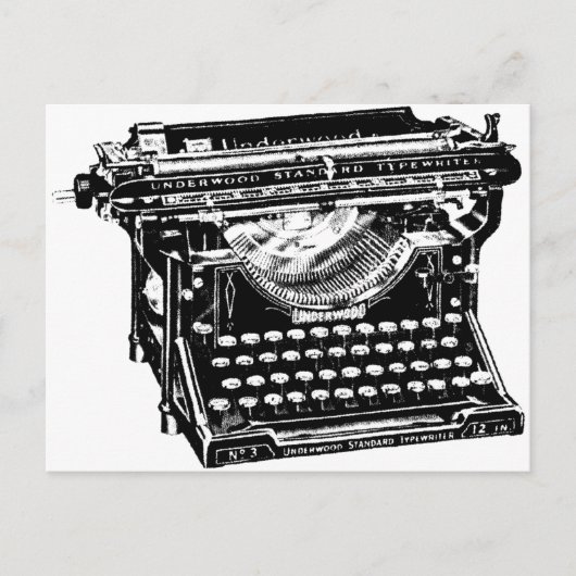 Underwood Schreibwriter Writer Postkarte (Vorderseite)