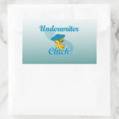 Underwriter Chick #3.png Rechteckiger Aufkleber (Tasche)