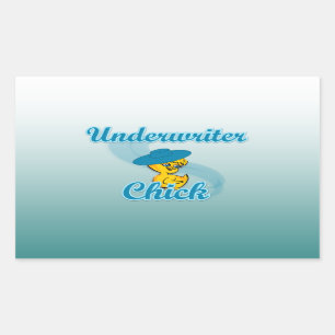 Underwriter Chick #3.png Rechteckiger Aufkleber