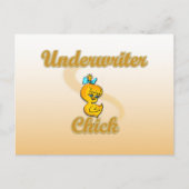 Underwriter Chick Postkarte (Vorderseite)