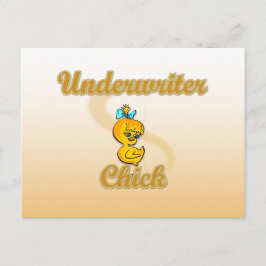 Underwriter Chick Postkarte (Vorderseite)