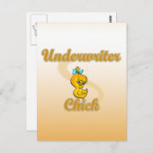 Underwriter Chick Postkarte (Vorne/Hinten)
