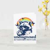 Undiagnosed But Everyone's Pretty Sure Funny Racco Karte (Gelbe Blume)