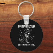 Undiagnosed But I'm Pretty Sure Funny Autism Racco Schlüsselanhänger (Vorderseite)