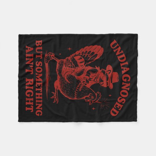 Undiagnosed But Soing Ain't Right  Fleecedecke (Vorderseite (Horizontal))