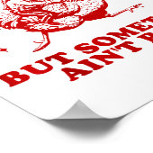 Undiagnosed But Soing Ain't Right Funny Raccoon Ch Poster (Ecke)