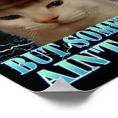 Undiagnosed But Soing Ain't Right Funny Silly Cat  Poster (Ecke)