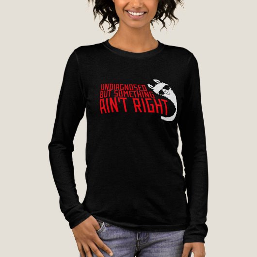 Undiagnosed But Something Ain't Right Llama Cool Tri-Blend Shirt (Vorderseite)