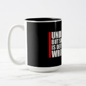 Undiagnosed But Something Is Definitely Wrong Joke Zweifarbige Tasse (Links)