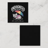 Undiagnostiziert, aber irgendetwas stimmt nicht mi quadratische visitenkarte (Vorne/Hinten)