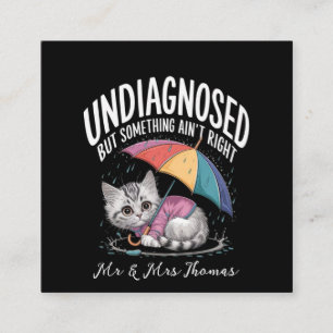 Undiagnostiziert, aber irgendetwas stimmt nicht mi quadratische visitenkarte