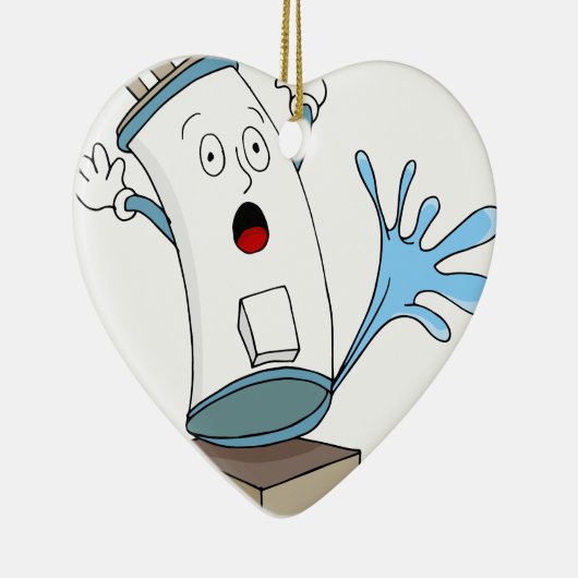 Undichter Warmwasserbereiter-Cartoon Keramik Ornament (Rechts)