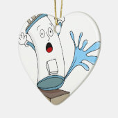 Undichter Warmwasserbereiter-Cartoon Keramik Ornament (Links)