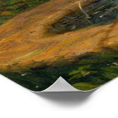 Undine by John William Waterhouse (Vibrant Colors) Poster (Ecke)