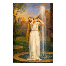 Undine by John William Waterhouse (Vibrant Colors)