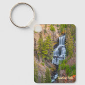 Undine Falls Lava Creek Yellowstone Nationalpark Schlüsselanhänger (Vorderseite)