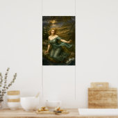 Undine im Mondlicht Poster (Küche)