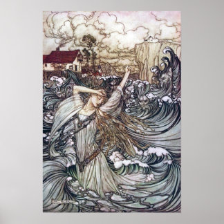 Undine in den Wellen Poster