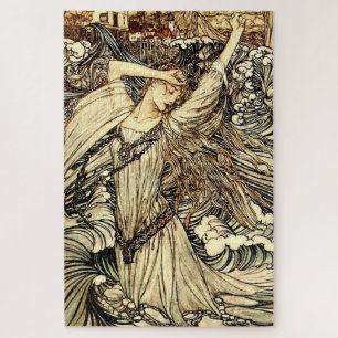 „Undine in den Wellen“ von Arthur Rackham Puzzle