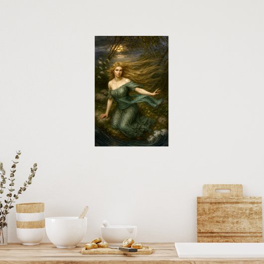 Undine In Moonlight Poster (Küche)