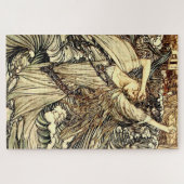 "Undine in the Waves" von Arthur Rackham Puzzle (Horizontal)