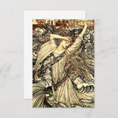 "Undine in the Waves" von Arthur Rackham RSVP Karte (Vorne/Hinten)