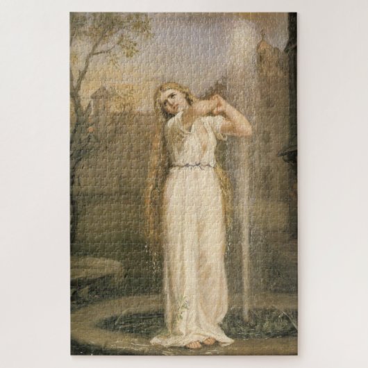 Undine (von John William Waterhouse) Puzzle (Vertikal)