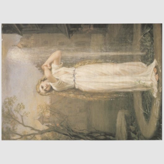 Undine (von John William Waterhouse) Seidenpapier (Vorderseite)