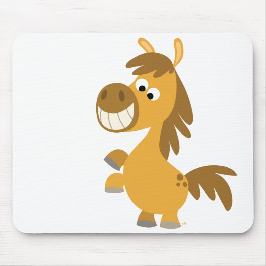 Undurchdringlicher Cartoon Pony Mousepad (Vorne)