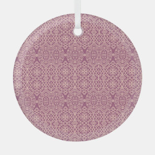 Undurchsichtig florierend: Schöner Musteruntergrun Ornament Aus Glas