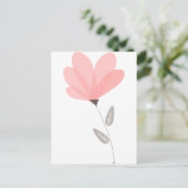 undurchsichtige Blume Postkarte (Stehend Vorderseite)