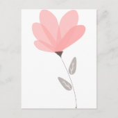 undurchsichtige Blume Postkarte (Vorderseite)