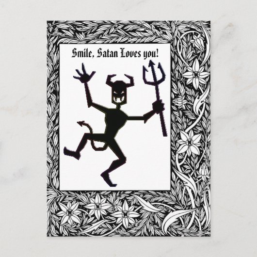 Undurchsichtige Indikation Magickal Fire Devil Pro Postkarte (Vorderseite)