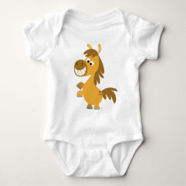 Undurchsichtiger Cartoon Pony Baby Apparel Baby Strampler