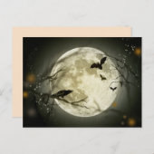 undurchsichtiger Halloween Postkarte (Vorne/Hinten)