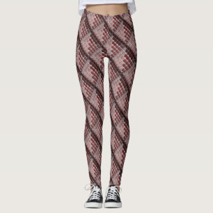 Undurchsichtiger Lachs an rote Kreise, Tiefe oder Leggings