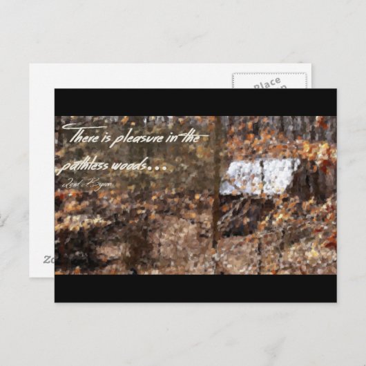 Undurchsichtiges Holz Postkarte (Vorne/Hinten)